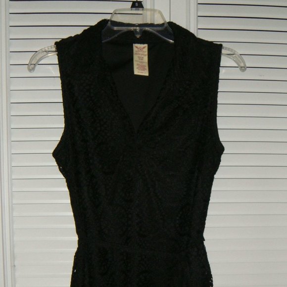 Black Lace Dress Fully Lined - Picture 1 of 5